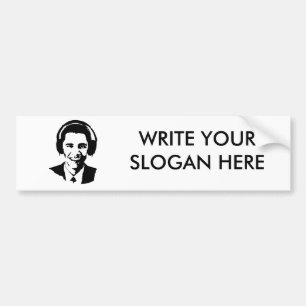 Pegatina Para Coche Auriculares de Barack Obama