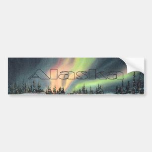 Pegatina Para Coche AURORA BOREAL de ALASKA de SHARON SHARPE