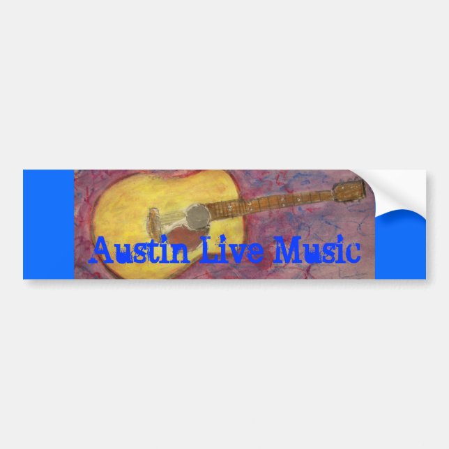 Pegatina Para Coche Austin Live Music (Frente)
