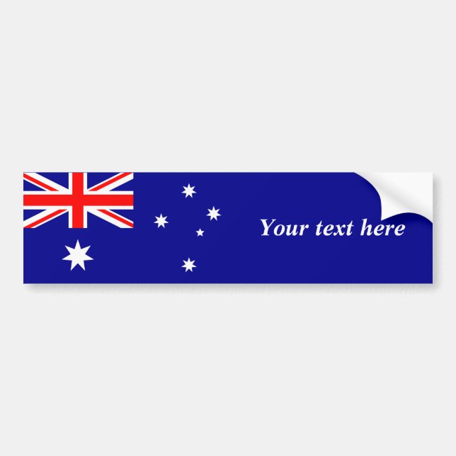 Pegatina Para Coche Australia - bandera australiana (Frente)