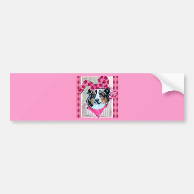 PEGATINA PARA COCHE AUSTRALIAN SHEPHERD (Frente)