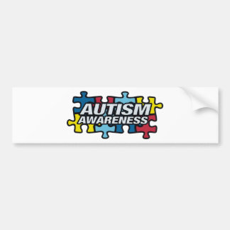 Pegatina Para Coche Autism Awareness Puzzle Bumper Sticker