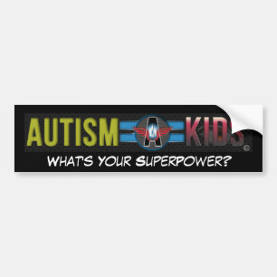 PEGATINA PARA COCHE ¿AUTISMO NIÑOS CUÁL ES SU SUPERPOTENCIA? PEGATI