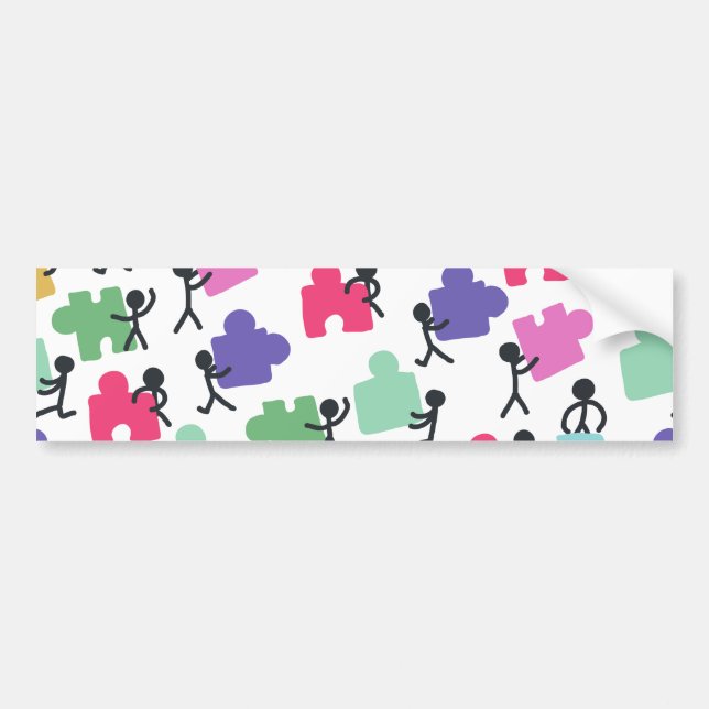 Pegatina Para Coche autista (Frente)