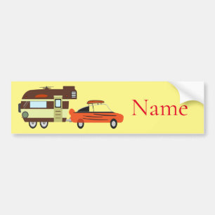 Pegatina Para Coche Auto vintage y Camper Thunder_Cove