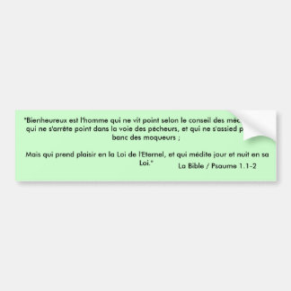 Pegatina Para Coche Autoadhesivo para coche/Bumper Sticker - Versículo