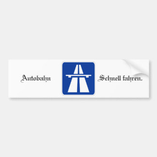 Pegatina Para Coche Autobahn Bumpersticker
