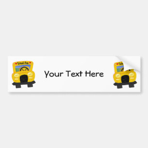 Pegatina Para Coche Autobús escolar 2 (personalizable)