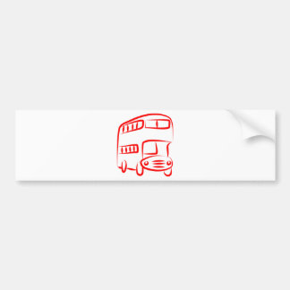 Pegatina Para Coche Autobús rojo