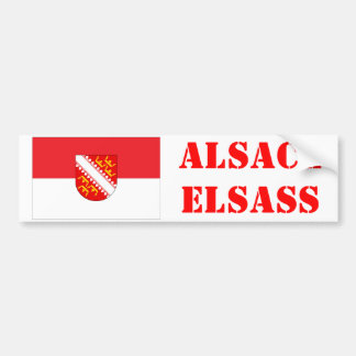 Pegatina Para Coche Autocollant pour voiture Alsace Rot ùn Wiss