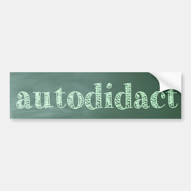 Pegatina Para Coche autodidact (Frente)