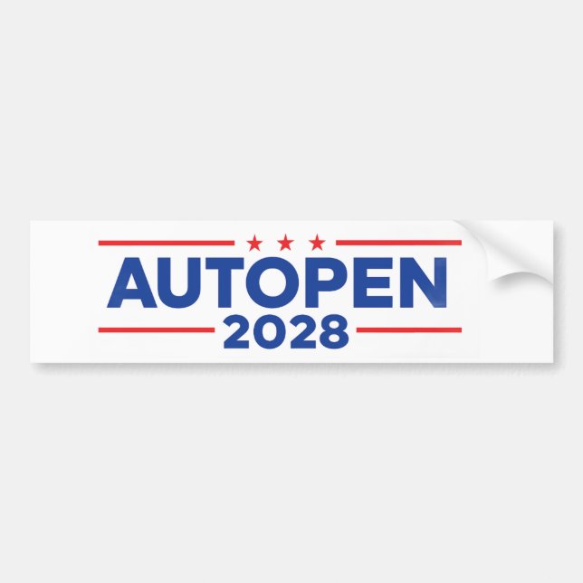 PEGATINA PARA COCHE AUTOPEN 2028 (Frente)
