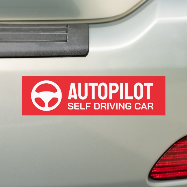Pegatina Para Coche AutoPilot Auto-Driving Car Rótulo (en coche)