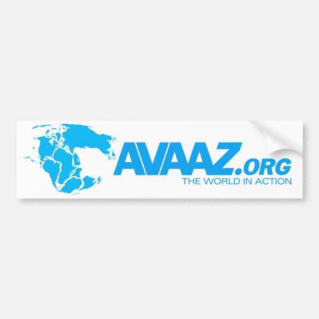 Pegatina Para Coche Avaaz.org Pangea Bumper Sticker (Frente)