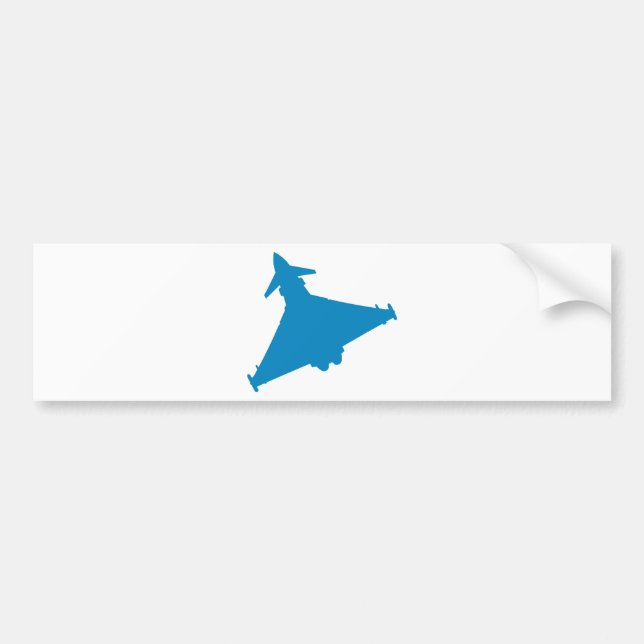 Pegatina Para Coche Avión de combate del tifón de Eurofighter (Frente)