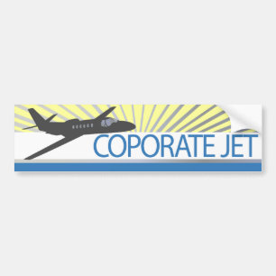 Pegatina Para Coche Avión de reacción corporativo