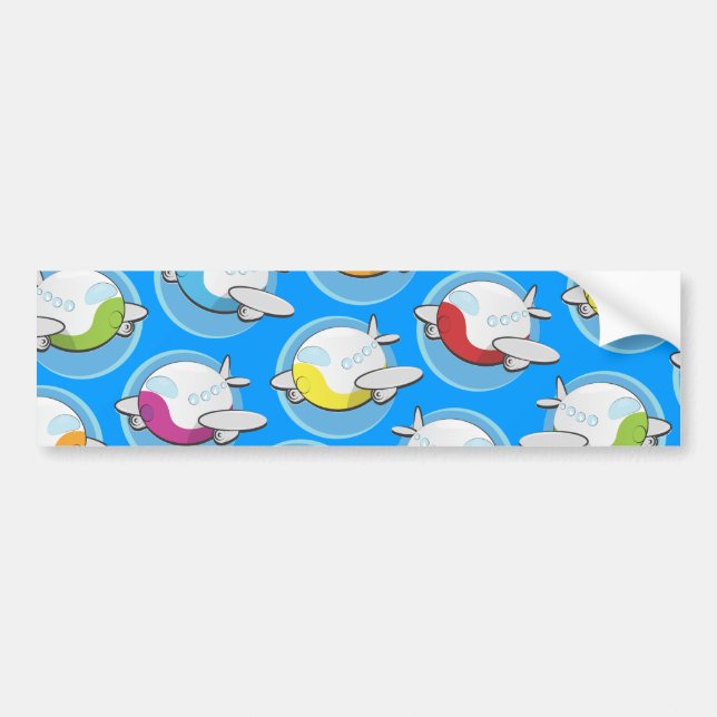 Pegatina Para Coche Aviones de juguetes (Frente)