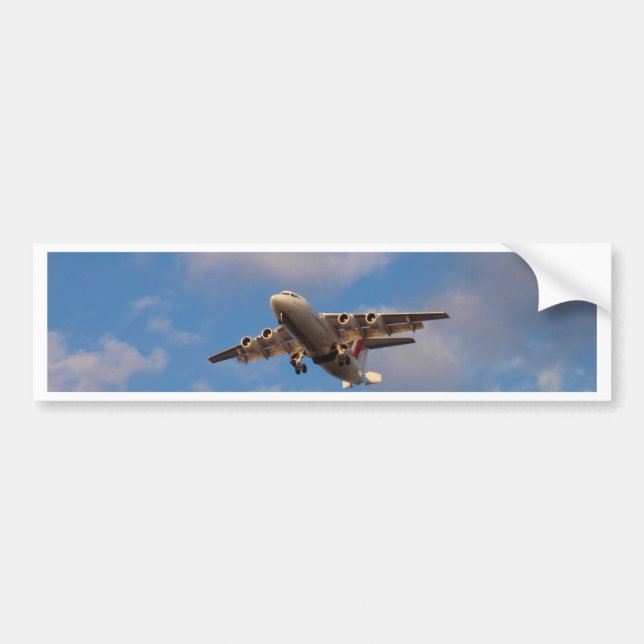 Pegatina Para Coche Avro RJ85 Jet aterrizando (Frente)