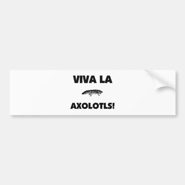 Pegatina Para Coche Axolotls del La de Viva (Frente)