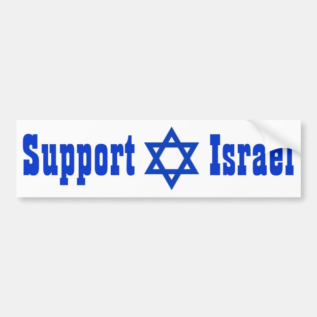 Pegatina Para Coche Ayuda Israel (Frente)