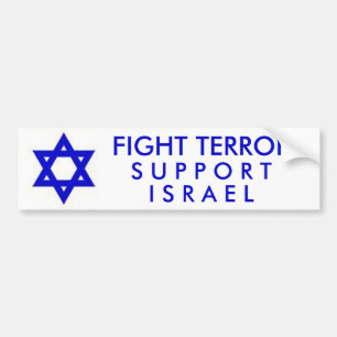 Pegatina Para Coche Ayuda Israel del terror de la lucha