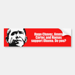 Pegatina Para Coche Ayuda obama de Anti-Obama - de Hugo Chavez y de