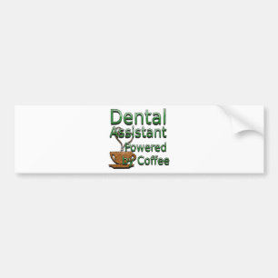 Pegatina Para Coche Ayudante de dentista accionado por el café