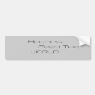 Pegatina Para Coche Ayudar a alimentar al mundo