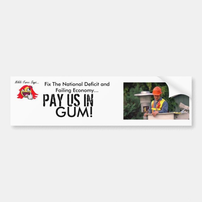 Pegatina Para Coche aznguy, nikkiawesomefarce, fije el Def nacional… (Frente)