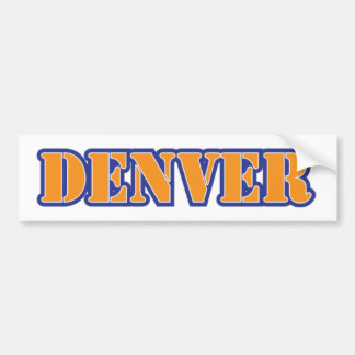 Pegatina Para Coche Azul anaranjado de la plantilla de Denver