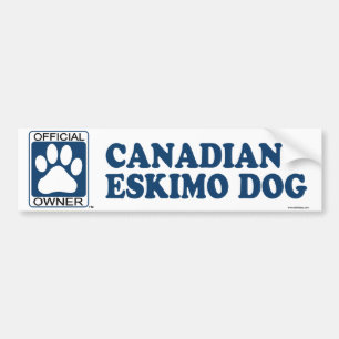 Pegatina Para Coche Azul canadiense del perro esquimal