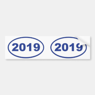 Pegatina Para Coche azul de 2019