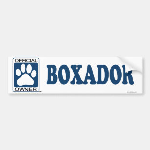 Pegatina Para Coche Azul de Boxador