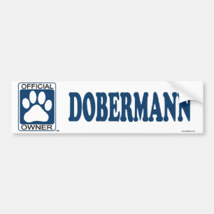 Pegatina Para Coche Azul de Dobermann