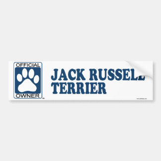 Pegatina Para Coche Azul de Jack Russell Terrier