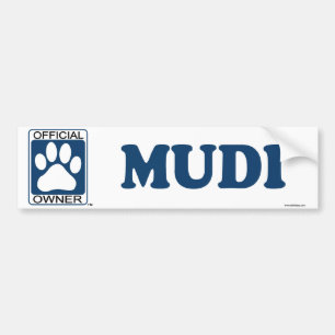 Pegatina Para Coche Azul de Mudi
