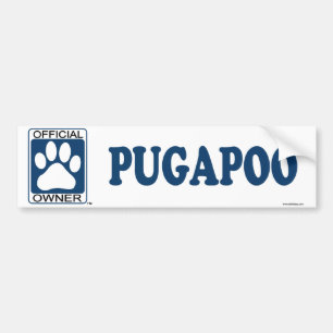 Pegatina Para Coche Azul de Pugapoo