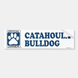 Pegatina Para Coche Azul del bulldog de Catahoula