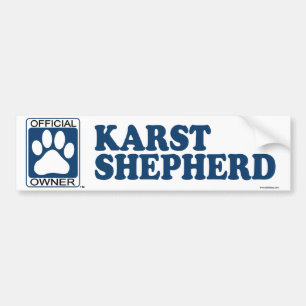 Pegatina Para Coche Azul del pastor del karst