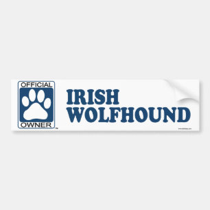 Pegatina Para Coche Azul del Wolfhound irlandés
