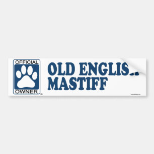 Pegatina Para Coche Azul inglés viejo del mastín