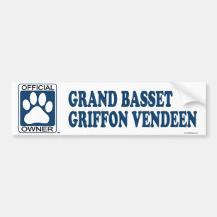 Pegatina Para Coche Azul magnífico de Griffon Vendeen del afloramiento