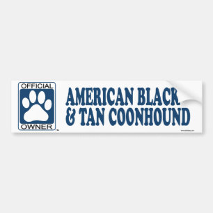 Pegatina Para Coche Azul negro y del moreno americano del Coonhound