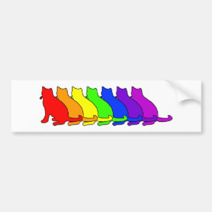 Pegatina Para Coche Azul ruso del arco iris