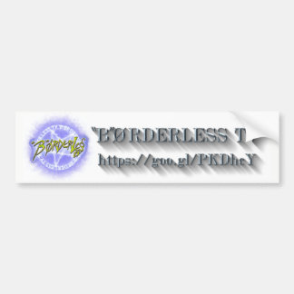 Pegatina Para Coche "B"ØRDERLESS TV LOGO バンパーステッカー ver2.1