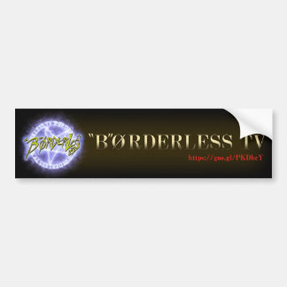 PEGATINA PARA COCHE "B"ØRDERLESS TV LOGO バ パ・テ ス Øカ 4.5.