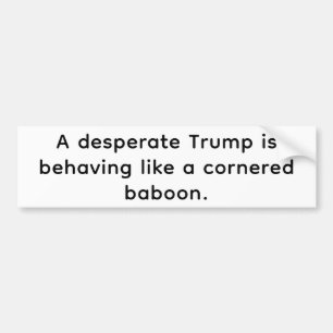 Pegatina Para Coche Babuino Desesperado Trump Hankamer Artjunkhaus Cóm