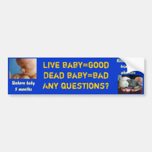 Pegatina Para Coche Baby=bad muerto del baby=good vivo… ¿Preguntas?