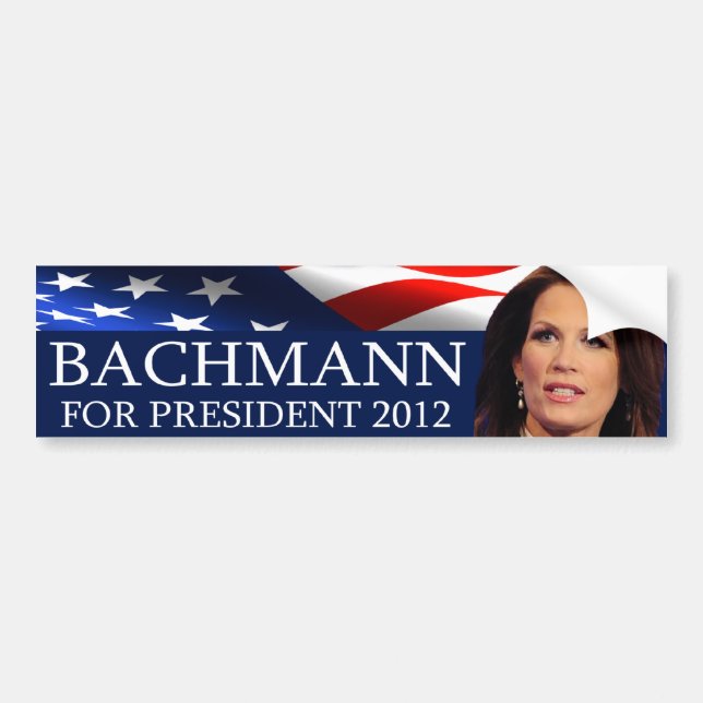 Pegatina Para Coche Bachmann para el presidente 2012 (Frente)