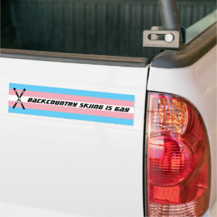 Pegatina Para Coche Backcountry es gay (orgullo trans)